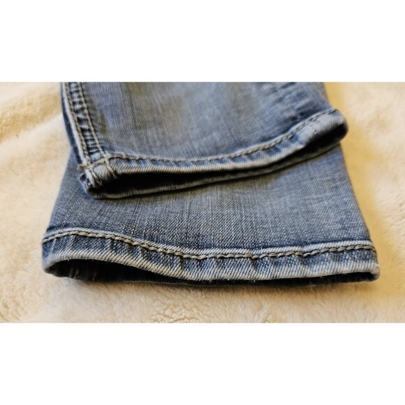 Miss Me Jeans Size 26 Womens Signature Ankle Skinny Blue Denim Distressed - Picture 6 of 13